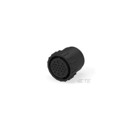 Te Connectivity Circular Connector, 22 Contact(S), Glass Filled Polyamide66, Female, Crimp Terminal, Plug 206612-1
